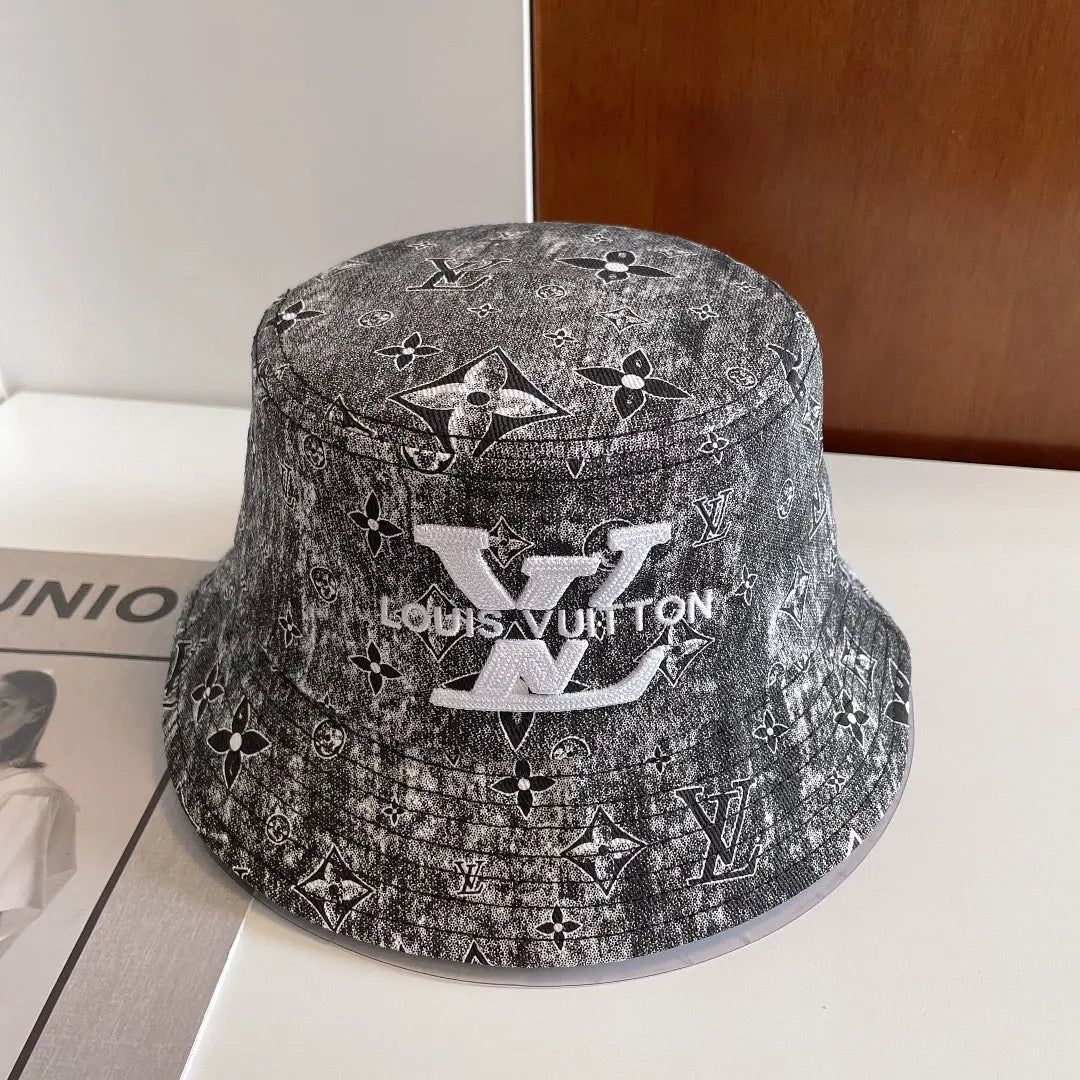 Luxury Monogram Embroidered Bucket Hat-s2 mysite