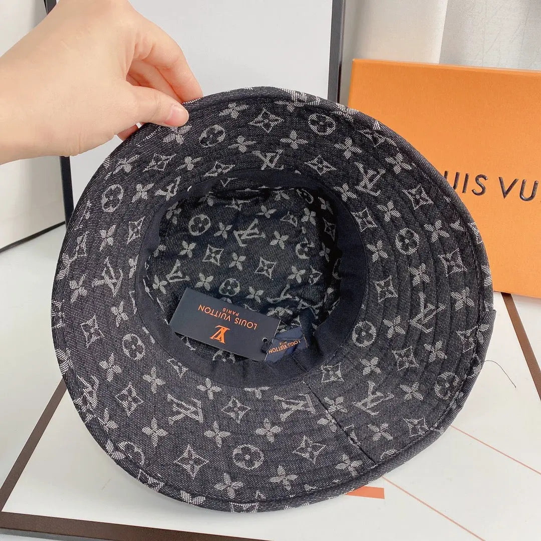 Luxury Monogram Denim Bucket Hat-s2 mysite