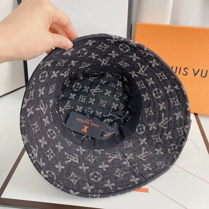 Luxury Monogram Denim Bucket Hat-s2 mysite