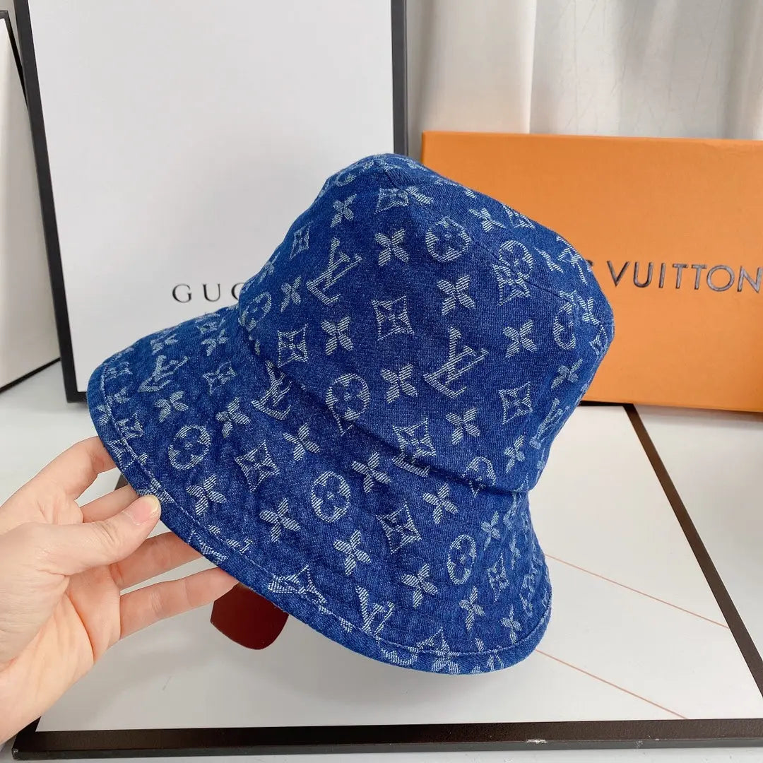 Luxury Monogram Denim Bucket Hat-s2 mysite