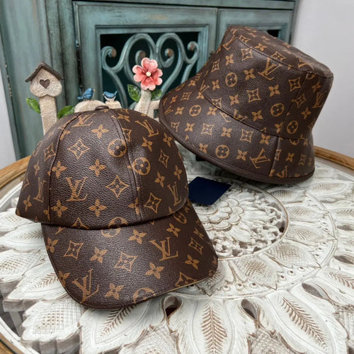 Luxury Luxury Monogram Bucket Hat & Cap Set-s2 mysite