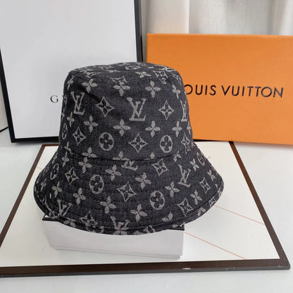 Luxury Monogram Denim Bucket Hat-s2 mysite