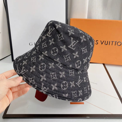 Luxury Monogram Denim Bucket Hat-s2 mysite