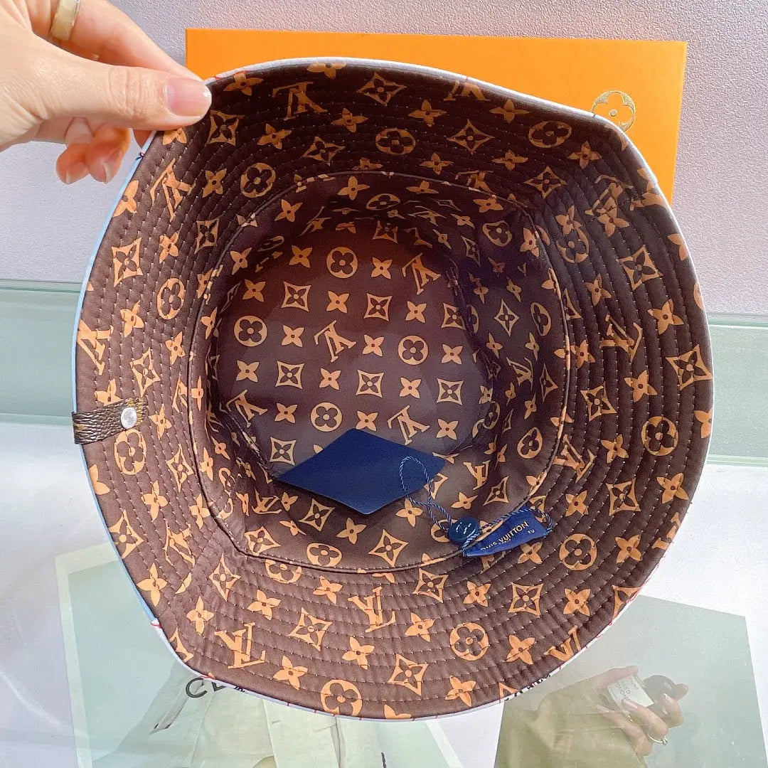 Luxury Monogram Reversible Bucket Hat-s2 mysite