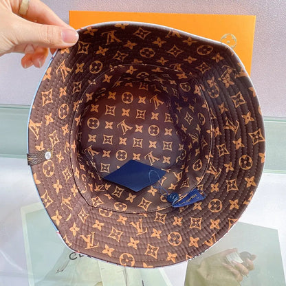 Luxury Monogram Reversible Bucket Hat-s2 mysite