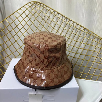 Classic Crystal Canvas Trefoil Bucket Hat-s2 mysite