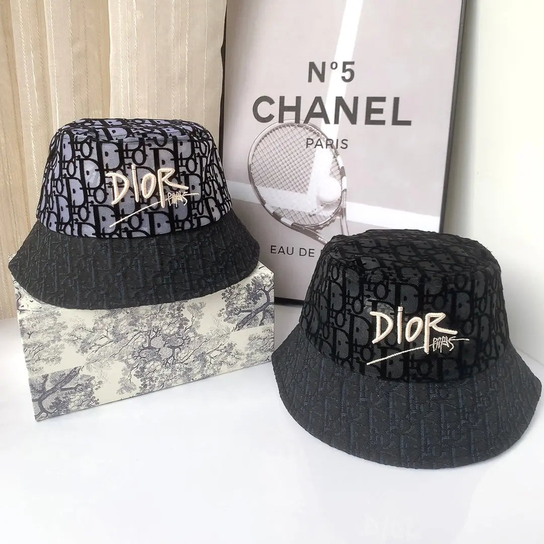 Classic Vintage Lace Flocked Bucket Hat-s2 mysite