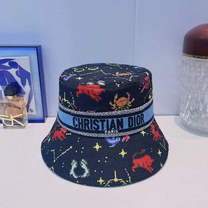 Vintage Oblique Webbing Bucket Hat | Luxury Designer Cotton Bucket Hat-s2 mysite