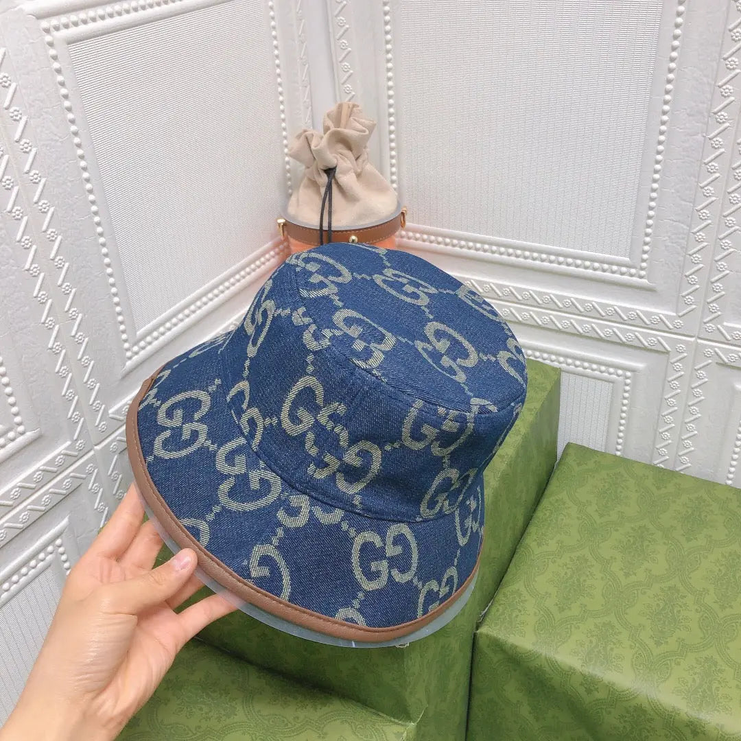 Classic GG Monogram Vintage Canvas Bucket Hat for Men & Women-s2 mysite