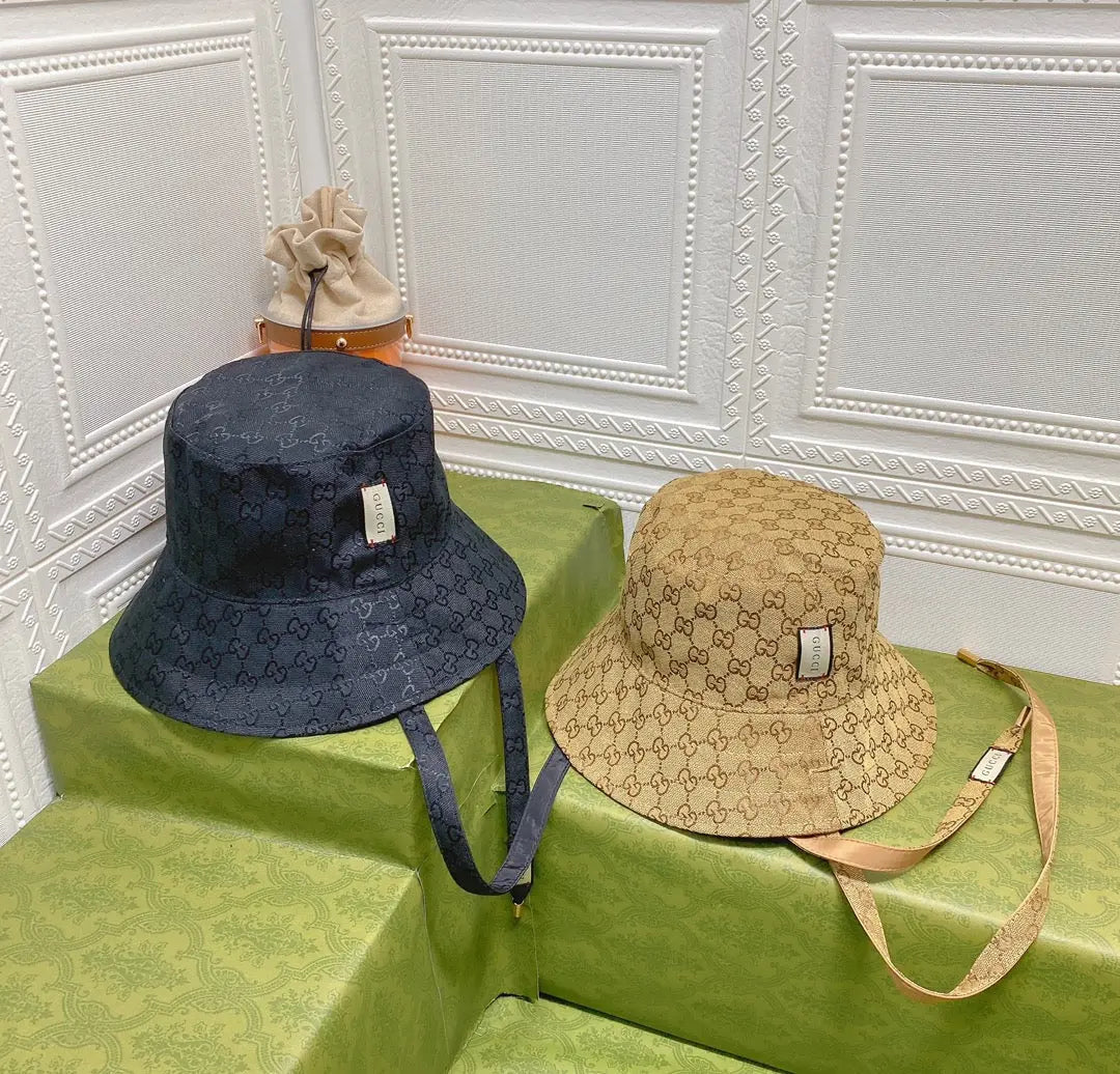 Classic GG Monogram Double-Sided Strap Bucket Hat-s2 mysite