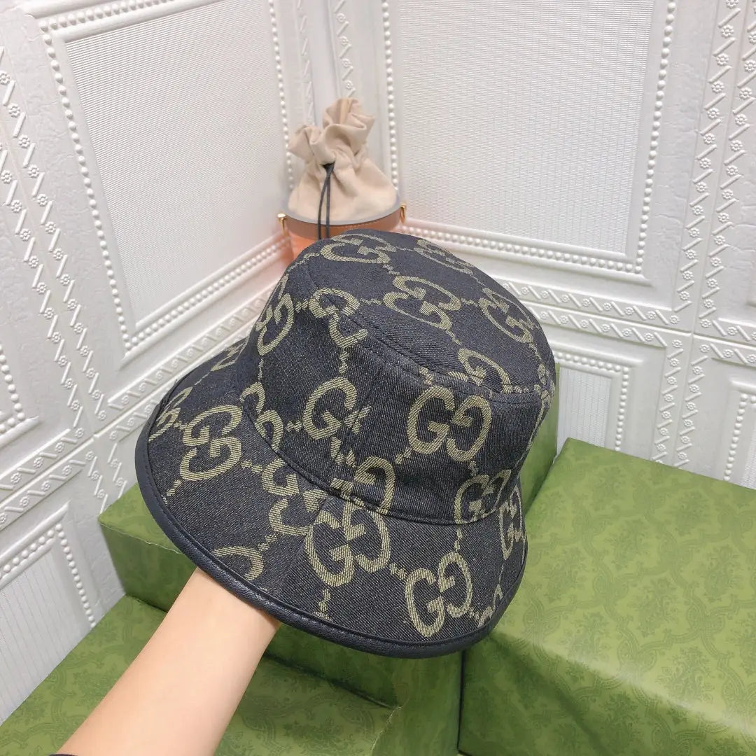 Classic GG Monogram Vintage Canvas Bucket Hat for Men & Women-s2 mysite