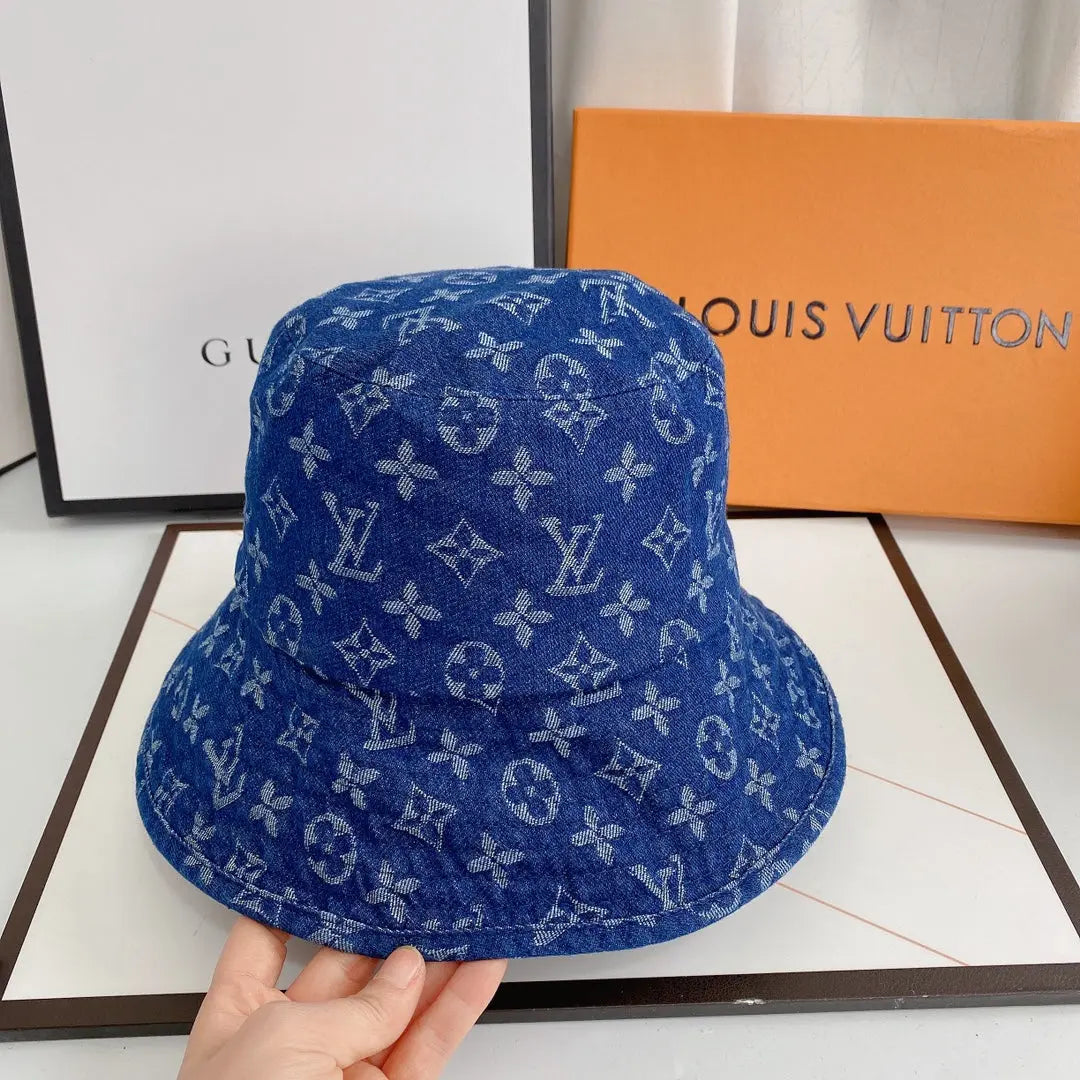 Luxury Monogram Denim Bucket Hat-s2 mysite