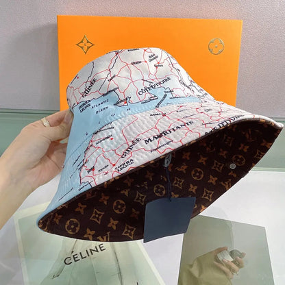 Luxury Monogram Reversible Bucket Hat-s2 mysite
