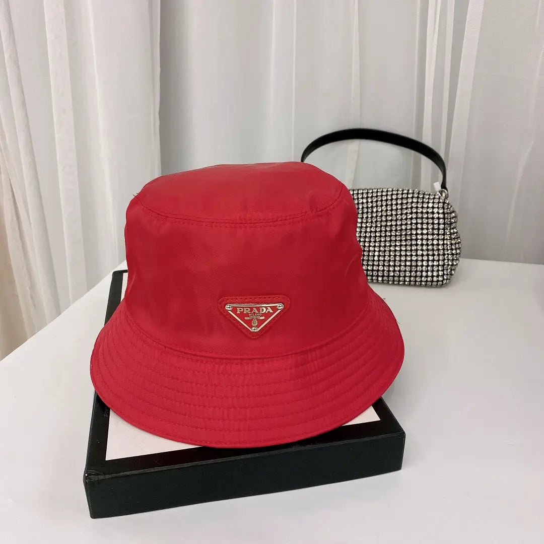 Fashion Triangle Logo Bucket Hat | Luxury Designer Cotton Hat-s2 mysite