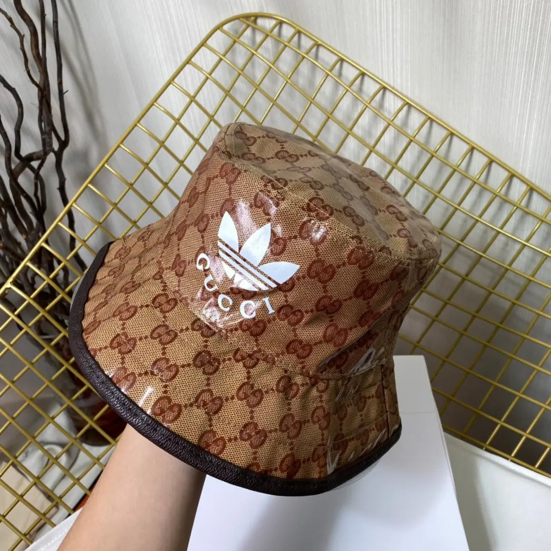 Classic Crystal Canvas Trefoil Bucket Hat-s2 mysite