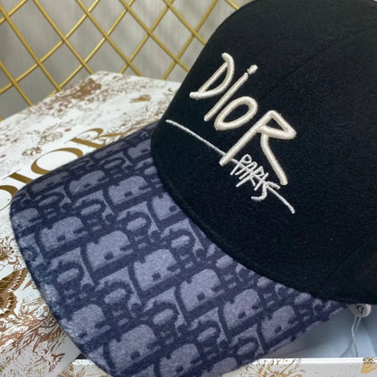 Vintage Oblique Wool Baseball Cap | Luxury Designer Hat-s2 mysite