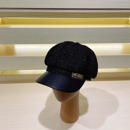 Luxury Tweed Newsboy Cap | Luxury Women's Designer Hat-s2 mysite