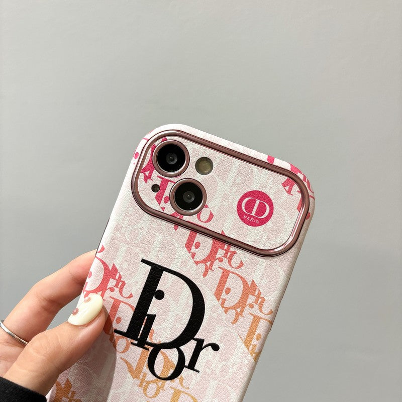 Fashion White & Brown Color Leather iPhone Case mysite