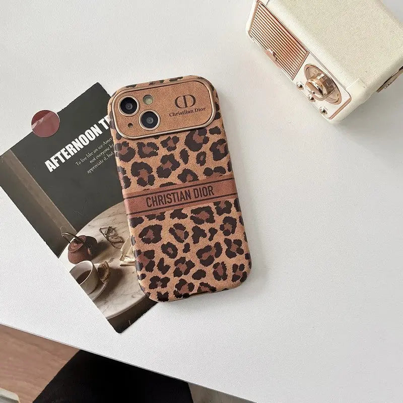 Fashion Brown Color Leather iPhone Case-s2 mysite