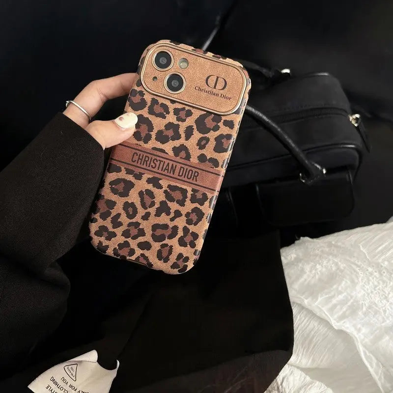 Fashion Brown Color Leather iPhone Case-s2 mysite