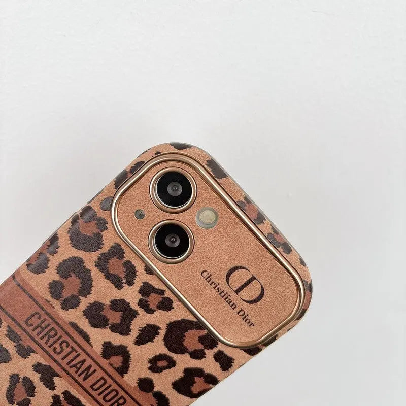 Fashion Brown Color Leather iPhone Case-s2 mysite
