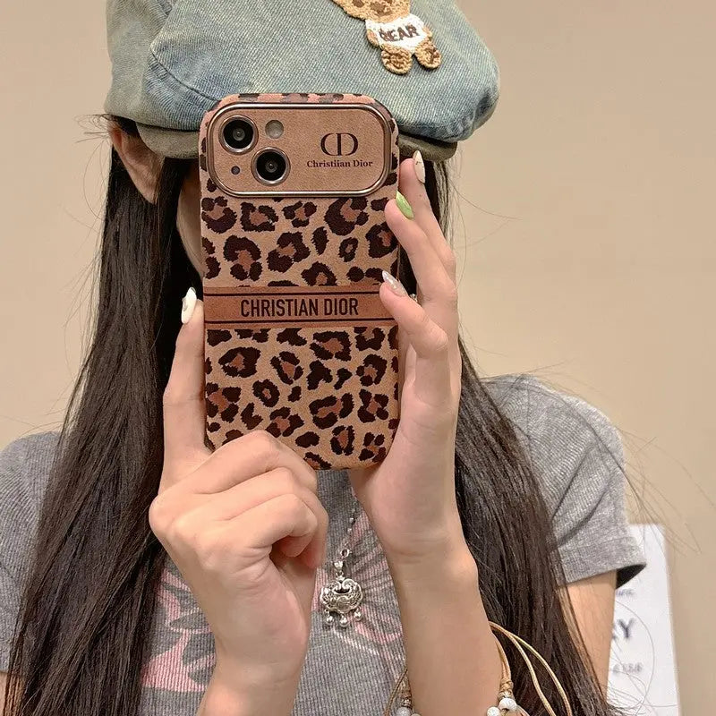 Fashion Brown Color Leather iPhone Case-s2 mysite