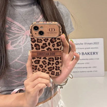 Fashion Brown Color Leather iPhone Case-s2 mysite