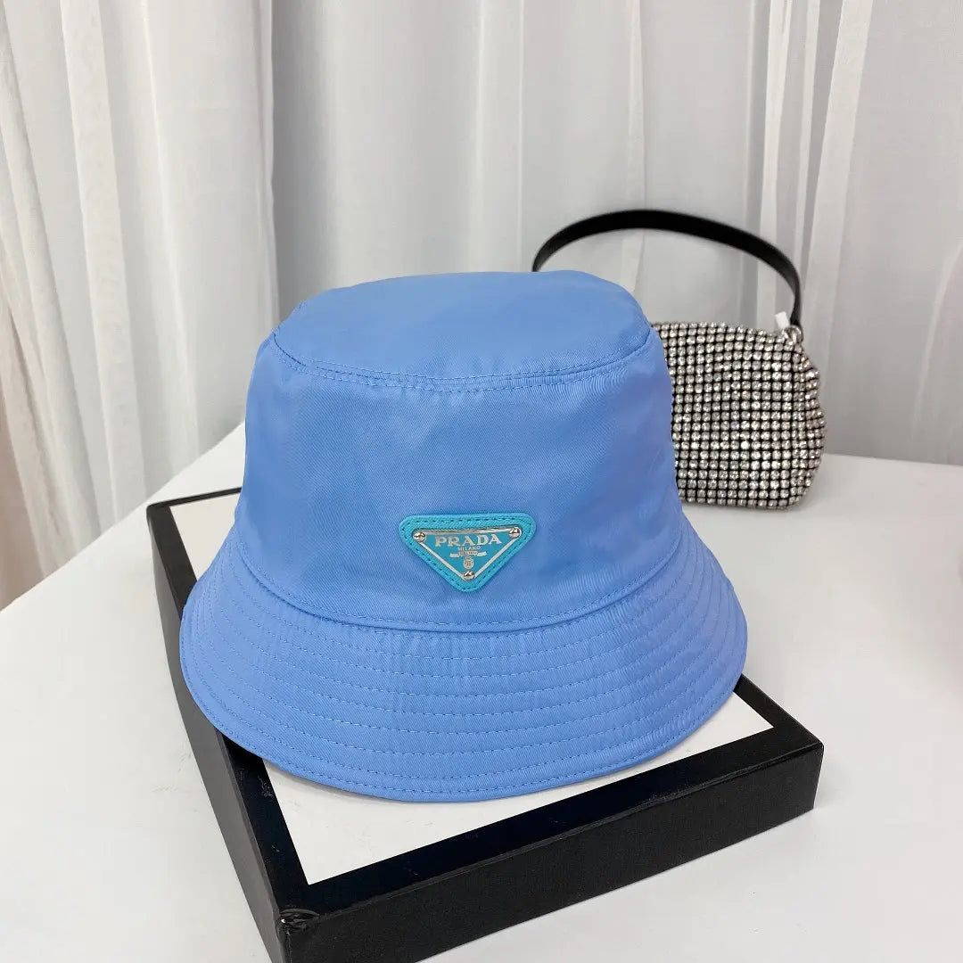 Fashion Triangle Logo Bucket Hat | Luxury Designer Cotton Hat-s2 mysite