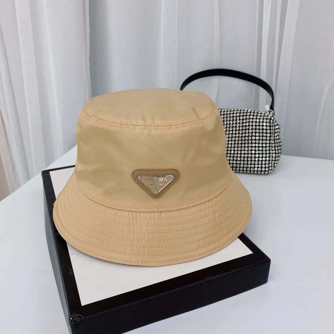Fashion Triangle Logo Bucket Hat | Luxury Designer Cotton Hat-s2 mysite