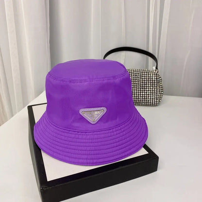 Fashion Triangle Logo Bucket Hat | Luxury Designer Cotton Hat-s2 mysite