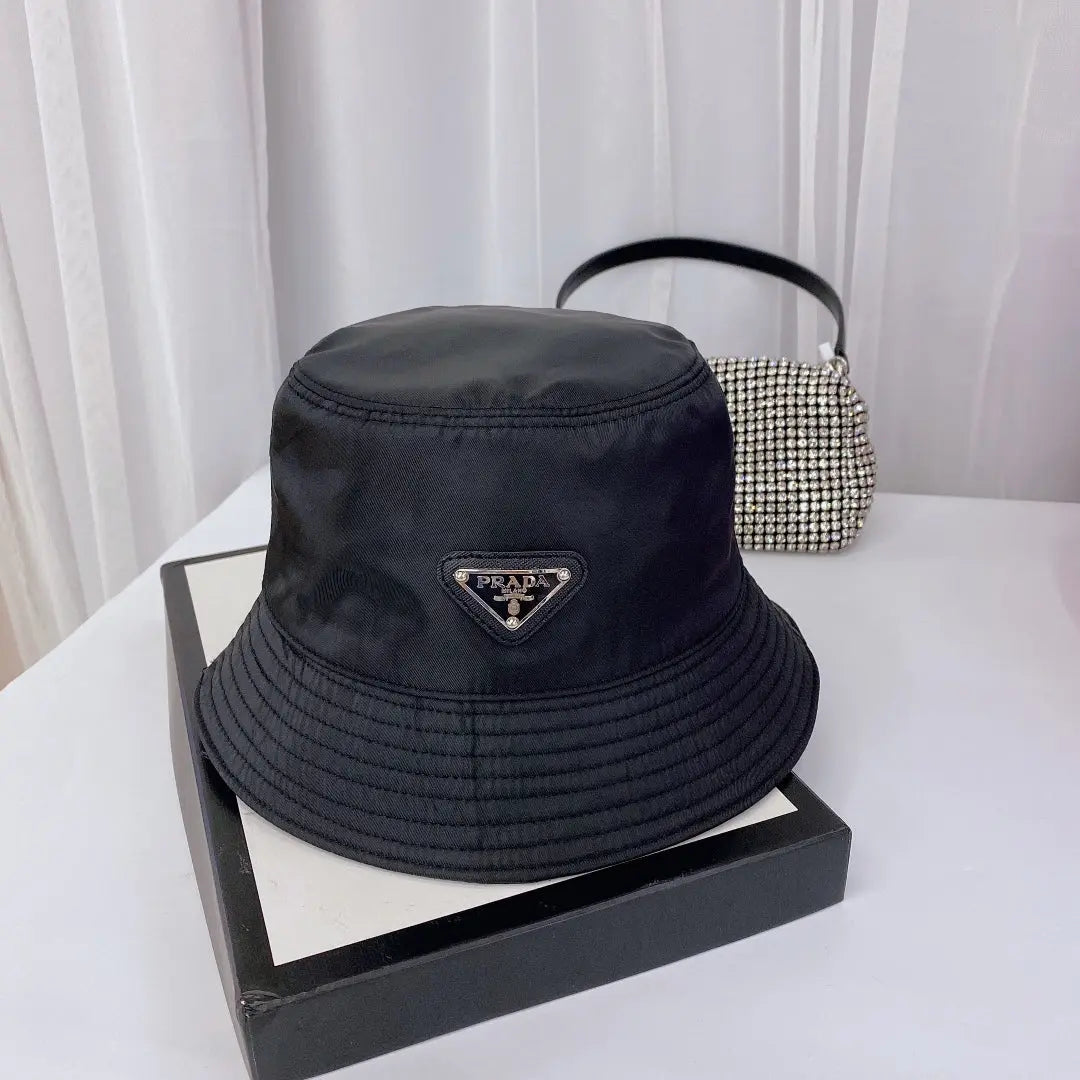 Fashion Triangle Logo Bucket Hat | Luxury Designer Cotton Hat-s2 mysite