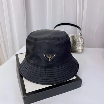 Fashion Triangle Logo Bucket Hat | Luxury Designer Cotton Hat-s2 mysite