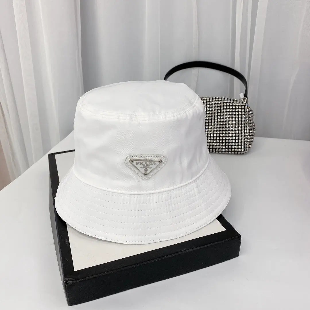 Fashion Triangle Logo Bucket Hat | Luxury Designer Cotton Hat-s2 mysite
