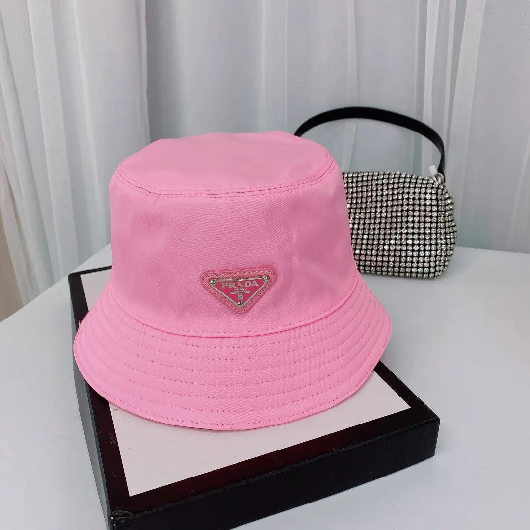 Fashion Triangle Logo Bucket Hat | Luxury Designer Cotton Hat-s2 mysite