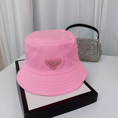 Fashion Triangle Logo Bucket Hat | Luxury Designer Cotton Hat-s2 mysite
