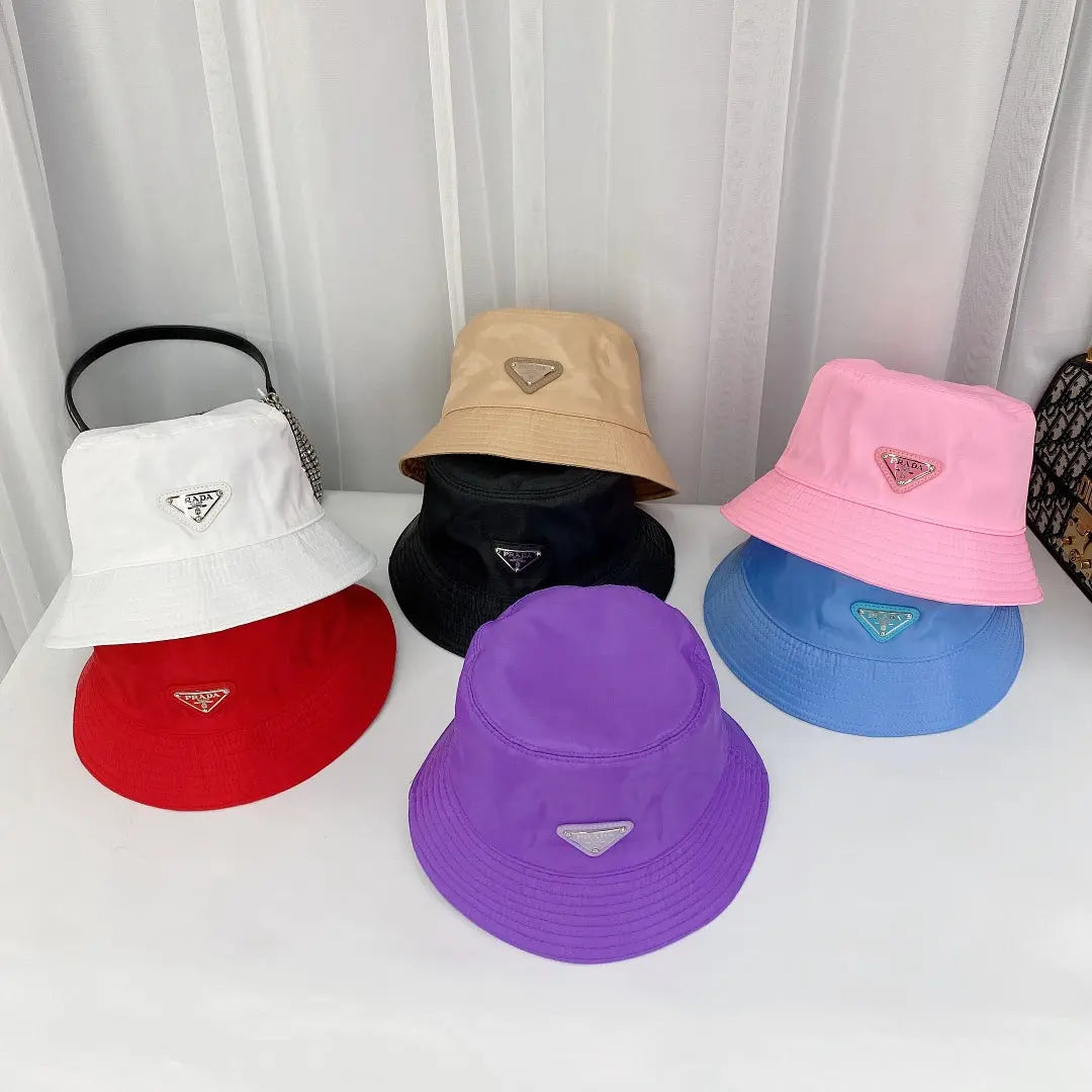 Fashion Triangle Logo Bucket Hat | Luxury Designer Cotton Hat-s2 mysite