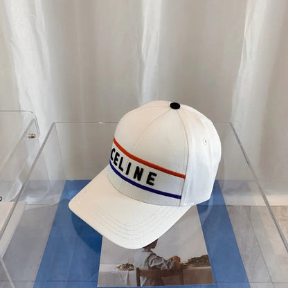CELINE Embroidered Cotton Baseball Cap | Luxury Designer Adjustable Hat-s2 mysite