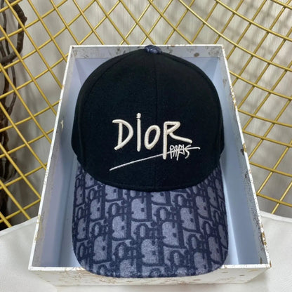 Vintage Oblique Wool Baseball Cap | Luxury Designer Hat-s2 mysite