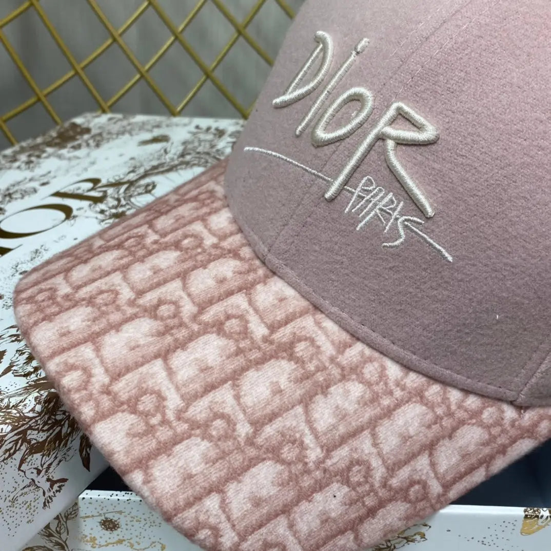 Vintage Oblique Wool Baseball Cap | Luxury Designer Hat-s2 mysite