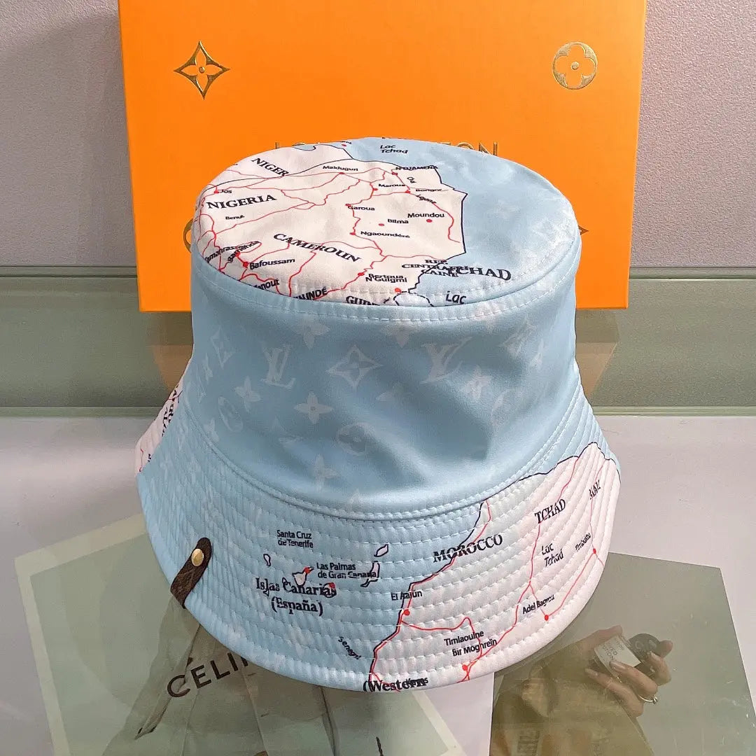 Luxury Monogram Reversible Bucket Hat-s2 mysite