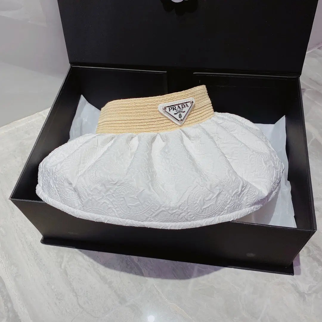 FashionFoldable Crinkled Cotton Sun Visor | Luxury Designer Summer Hat-s2 mysite
