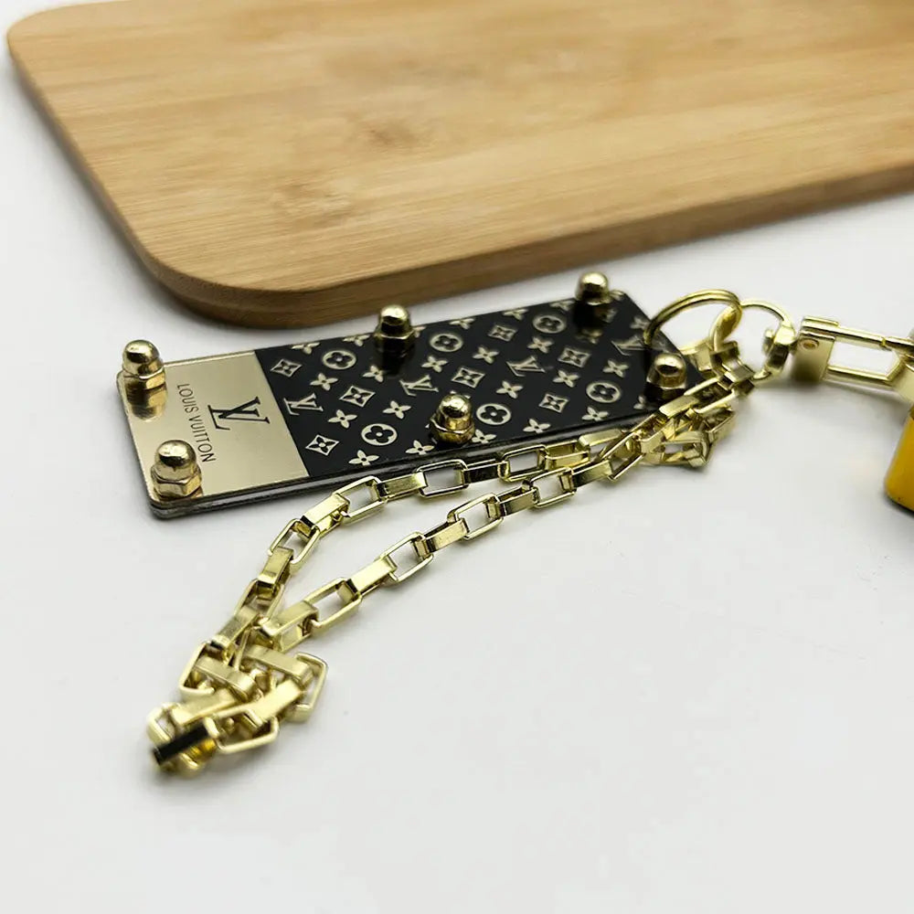 Luxury Branded Trunk Case With Chain For Samsung Galaxy S25/24/23 Series-1 mysite