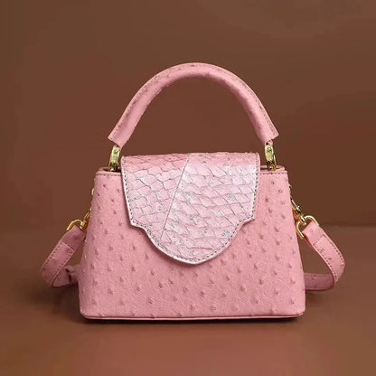 Luxury High-End Handbag -  Spring Fashion Ostrich Pattern Crossbody Shoulder Bag-18 mysite