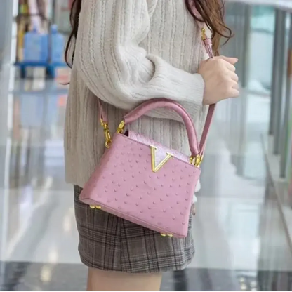 Luxury High-End Handbag -  Spring Fashion Ostrich Pattern Crossbody Shoulder Bag-18 mysite