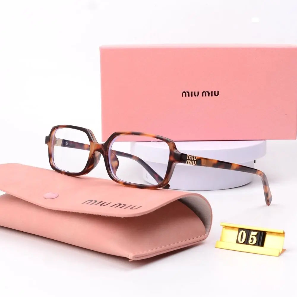 6Leopard Print Square Frame Retro Glasses & Sunglasses-s-88 mysite