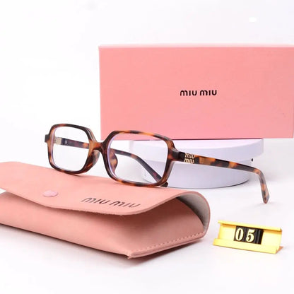 6Leopard Print Square Frame Retro Glasses & Sunglasses-s-88 mysite
