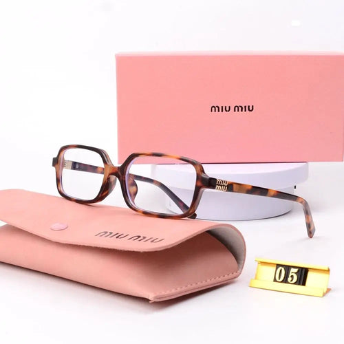 6Leopard Print Square Frame Retro Glasses & Sunglasses-s-88 mysite