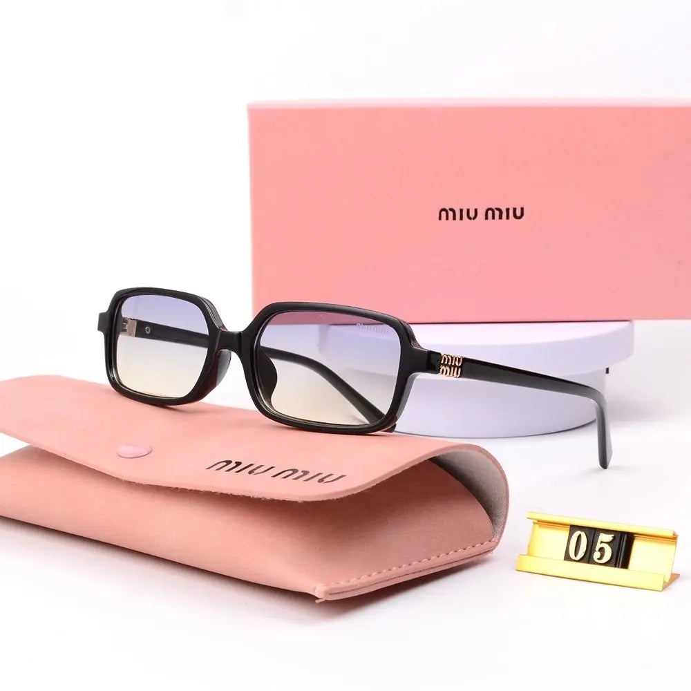 6Leopard Print Square Frame Retro Glasses & Sunglasses-s-88 mysite