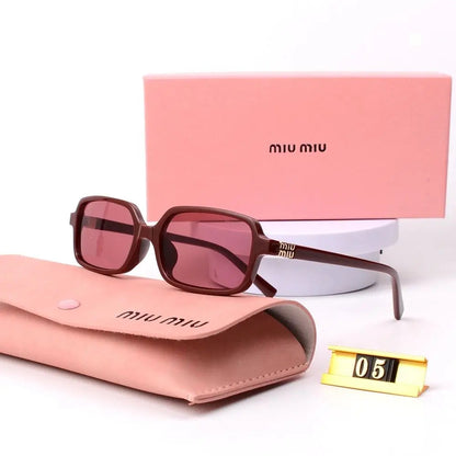 6Leopard Print Square Frame Retro Glasses & Sunglasses-s-88 mysite