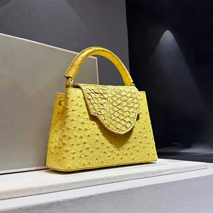 Luxury High-End Handbag -  Spring Fashion Ostrich Pattern Crossbody Shoulder Bag-18 mysite
